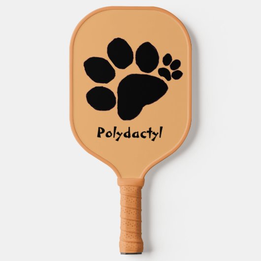 Pickleball Paddle - Polydactylade op Tan (Voorkant)
