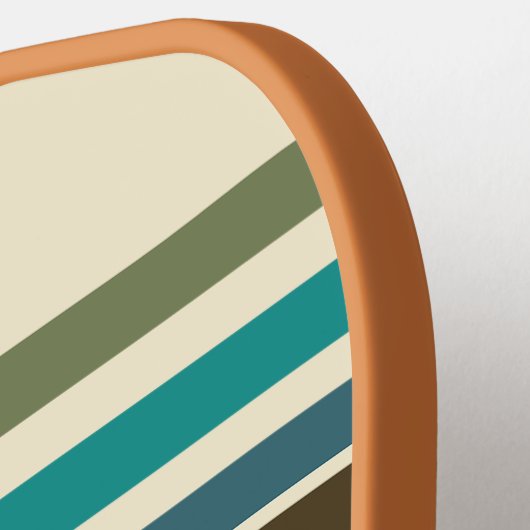 Pickleball Paddle Retro Hibiscus Stripe (Links Detail)