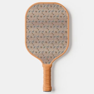 Pickleball Paddle, Retro Tiki Parrot en Palm Paddle