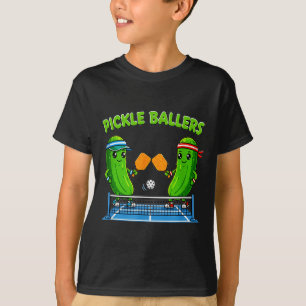 Pickleball-paddle-speler grappige pickle-ballers l t-shirt