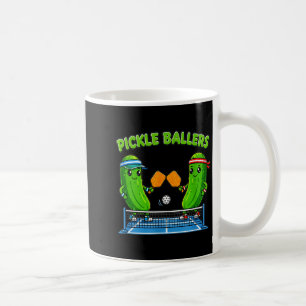 Pickleball-paddle-speler grappige pickle-ballers p koffiemok