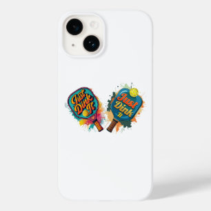Pickleball Paddle - Sportief en leuk ontwerp Case-Mate iPhone 14 Hoesje