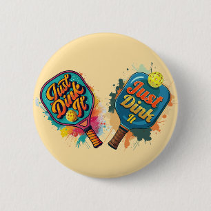 Pickleball Paddle - Sportief en leuk ontwerp Ronde Button 5,7 Cm