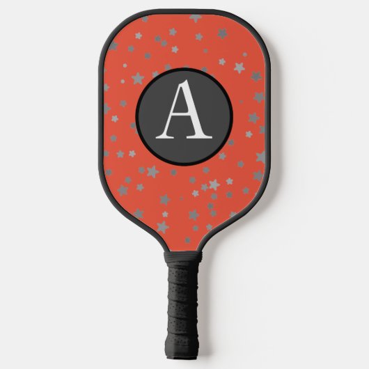 PICKLEBALL PADDLE TIGER MET FLAMES DIY INITIAAL (Achterkant)