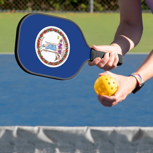 Pickleball Paddle, Virginia State flag Pickleball Paddle (Insitu)
