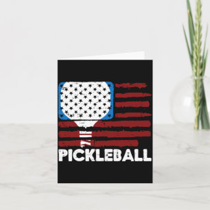 Pickleball Paddle Vlag Pickle Bal Patriot Mannen Kaart