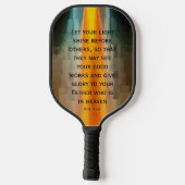 Pickleball Paddle voor Light Shine Scripting (Achterkant)