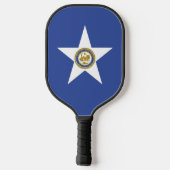 Pickleball Paddle with flag of Houston, Texas USA (Achterkant)