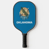 Pickleball Paddle with flag of Oklahoma, USA (Voorkant)