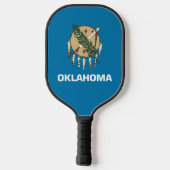 Pickleball Paddle with flag of Oklahoma, USA (Achterkant)