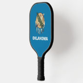 Pickleball Paddle with flag of Oklahoma, USA (Links)