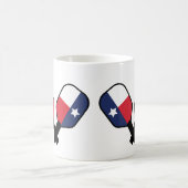 Pickleball Paddles avec Texas Flag café tasse (Centre)