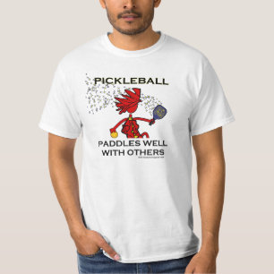 Pickleball Paddles goed met anderen T-shirt