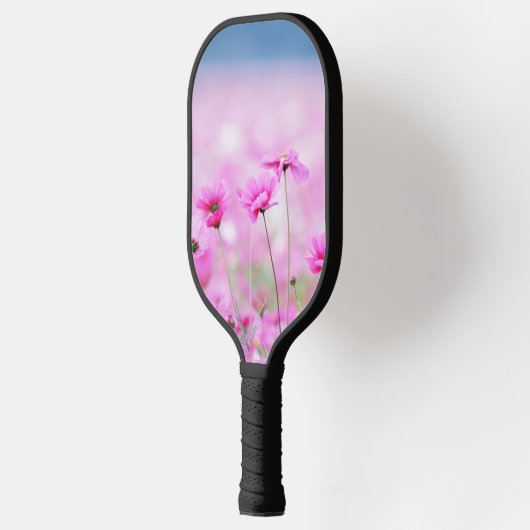 Pickleball Paddles met groen bloemenveld afbeeldin (Links)