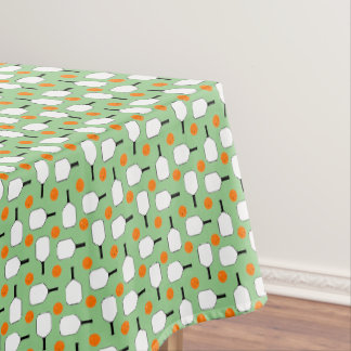 Pickleball Paddles Oranje Pickleball Sage Green Tafelkleed