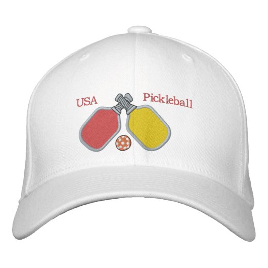 Pickleball paddles USA pickleball Casquette brodé (Devant)