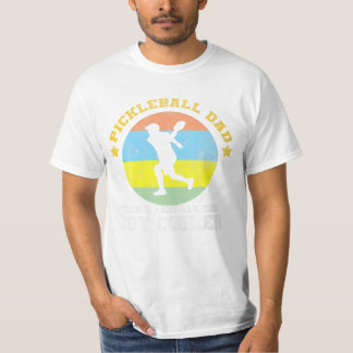 Pickleball papa als een gewone papa t-shirt