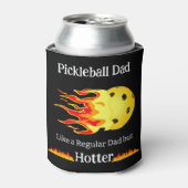 Pickleball papa als een gewone vader, maar heter d blikjeskoeler (Blikje Voorkant)