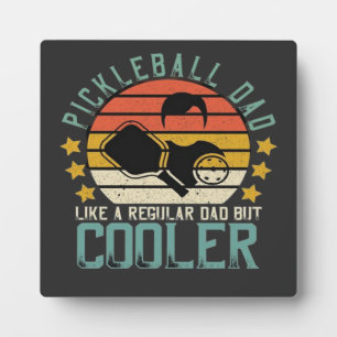 Pickleball-papa zoals een gewone papa maar cooler fotoplaat