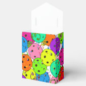 Pickleball Party Confetti- en Pickleball-ballonnen Bedankdoosjes (Geopend)