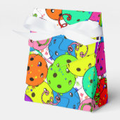 Pickleball Party Confetti- en Pickleball-ballonnen Bedankdoosjes (Voorkant Zijde)