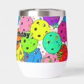 Pickleball Party Confetti et Pickleball Ballons (Arrière)