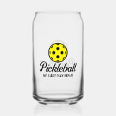 Pickleball party peut façonner verre (Verso)