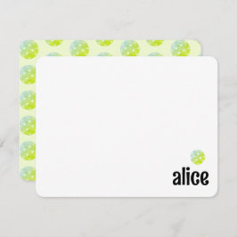 Pickleball Party Pickle Juice Custom Groen Bedankkaart