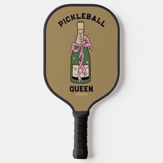 Pickleball Party Queen Custom Name Paddle (Achterkant)