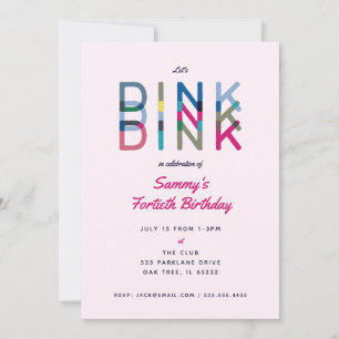 Pickleball Party Sports Lets Dink Party Invitation Kaart