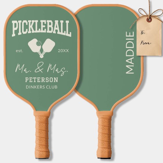 Pickleball Pasgetrouwd Huwelijkscadeau Aangepaste  Pickleball Paddle