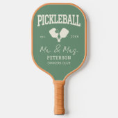Pickleball Pasgetrouwd Huwelijkscadeau Aangepaste  Pickleball Paddle (Voorkant)