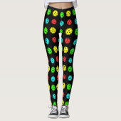 Pickleball Pattern multicolor Leggings (Voorkant)