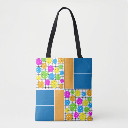 Pickleball Pattern Tanktop Draagtas (Voorkant)