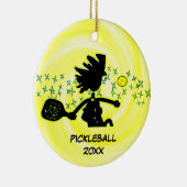 Pickleball Peace Paddle Prosper Ornament (Rechts)