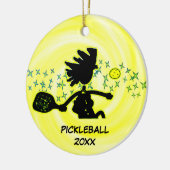 Pickleball Peace Paddle Prosper Ornament (Links)
