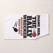 Pickleball Personalized Name The Rally Wrecker (Serviette à main)