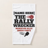 Pickleball Personalized Name The Rally Wrecker (Serviette à main)