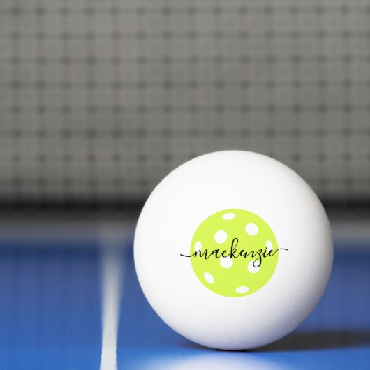 Pickleball Persoonlijke scriptnaam Pingpongballen (Net)