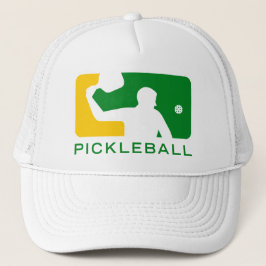 Pickleball-Pet: Grote Liga (groen/geel) Trucker Pet