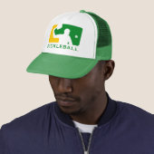 Pickleball-Pet: Grote Liga (groen/geel) Trucker Pet (In situ)