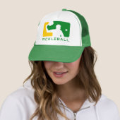 Pickleball-Pet: Grote Liga (groen/geel) Trucker Pet (In situ)