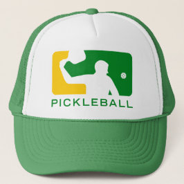 Pickleball-Pet: Grote Liga (groen/geel) Trucker Pet