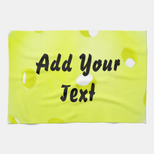 Pickleball Pickle Ball Yellow Customize Personaliz Theedoek