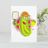 Pickleball Pickle Player Kaart (Staand voorkant)