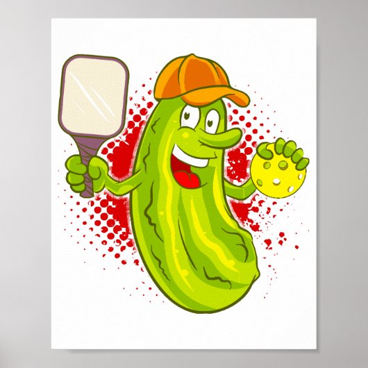 Pickleball Pickle Player Poster (Voorkant)