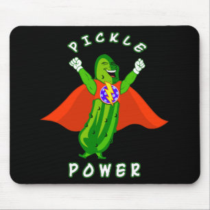 Pickleball Pickle Power Super Hero Muismat