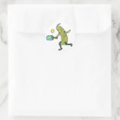 Pickleball Pickle Ronde Sticker (Tas)