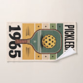 Pickleball Pickleball 1965 Vintage Paddle Graphic (Serviette à main)