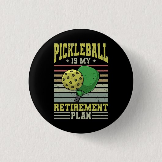Pickleball - Pickleball Retirement Ronde Button 3,2 Cm (Voorkant)